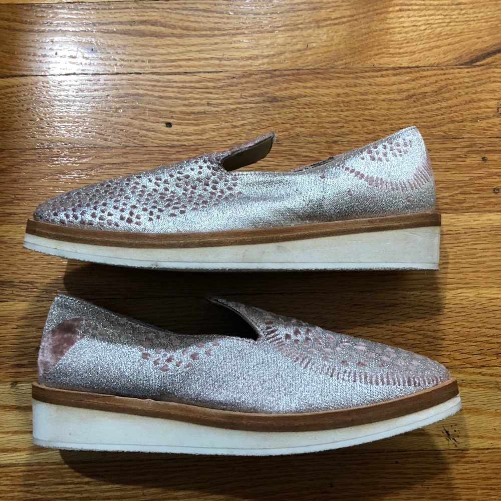Free People Snake Eyes Rose Platform Loafer Sz 9